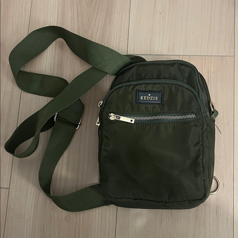 Kedzie Olive Green Crossbody Bag